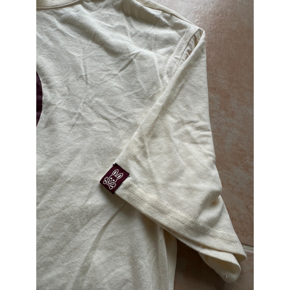 Like new! Psycho Bunny  Robert Godley  T-Shirt Ivory Short Sleeve Men's L‎ - Picture 5 of 6